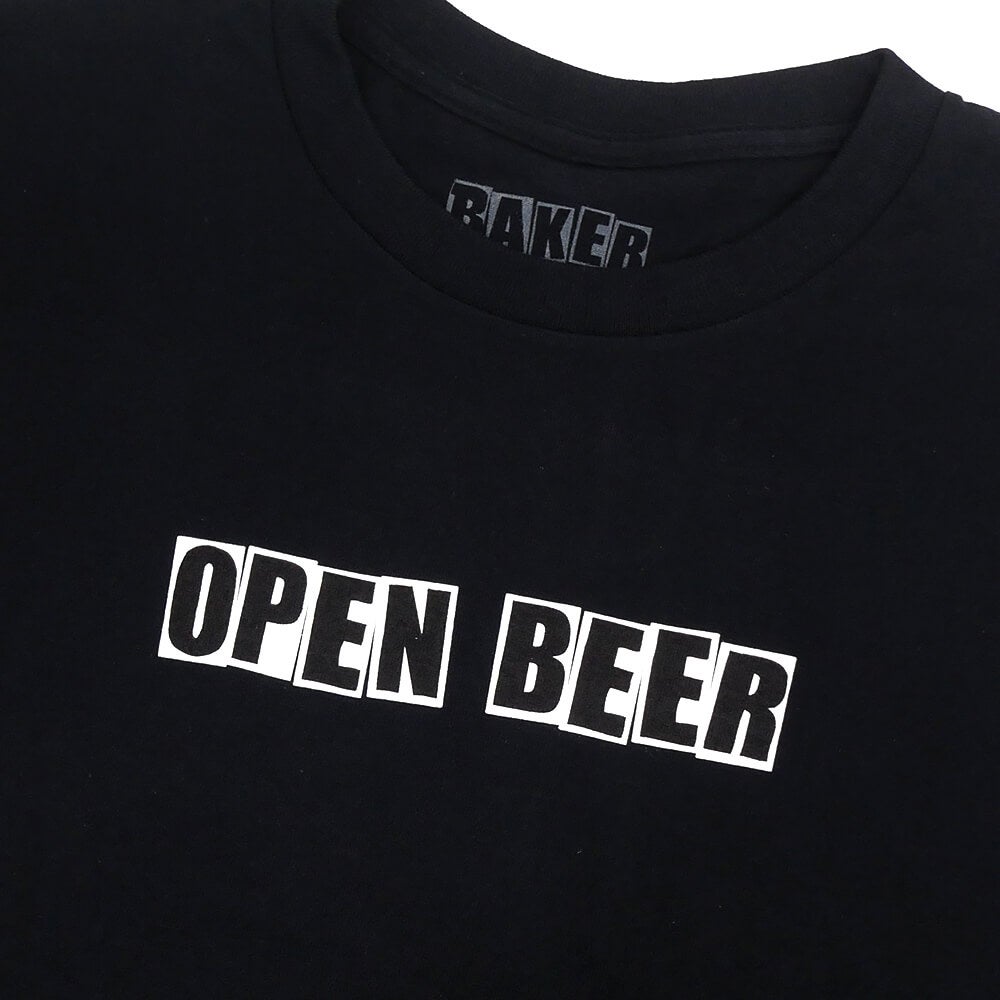 BAKER T-SHIRT ベイカー Tシャツ OPEN BLACK スケートボード スケボー 1