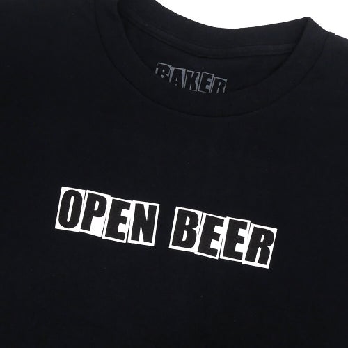 BAKER T-SHIRT ベイカー Tシャツ OPEN BLACK スケートボード スケボー 1