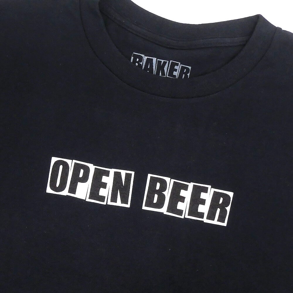 BAKER T-SHIRT ベイカー Tシャツ OPEN BLACK スケートボード スケボー 1