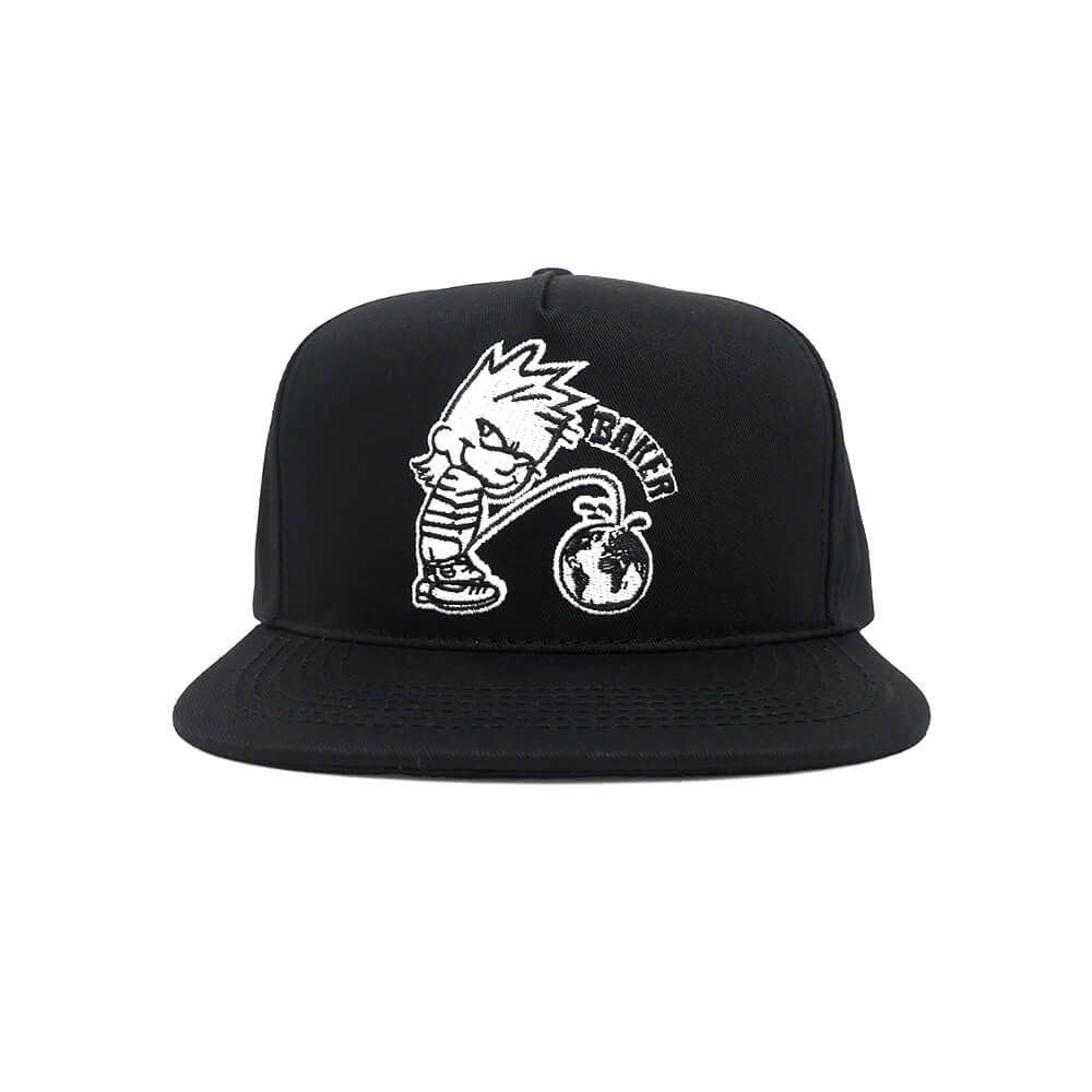 BAKER CAP ベイカー キャップ WHIZZ KID SNAPBACK BLACK スケートボード スケボー 1