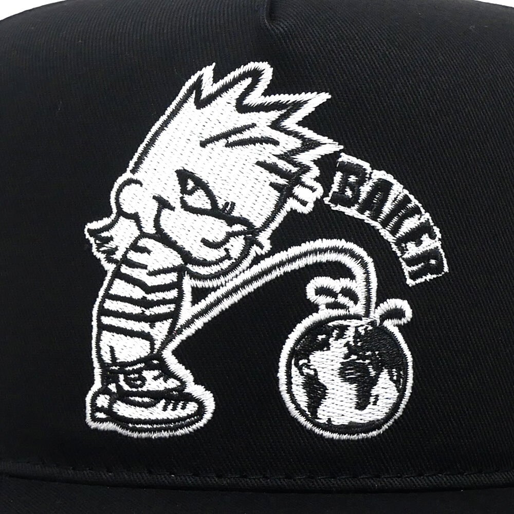 BAKER CAP ベイカー キャップ WHIZZ KID SNAPBACK BLACK スケートボード スケボー 4