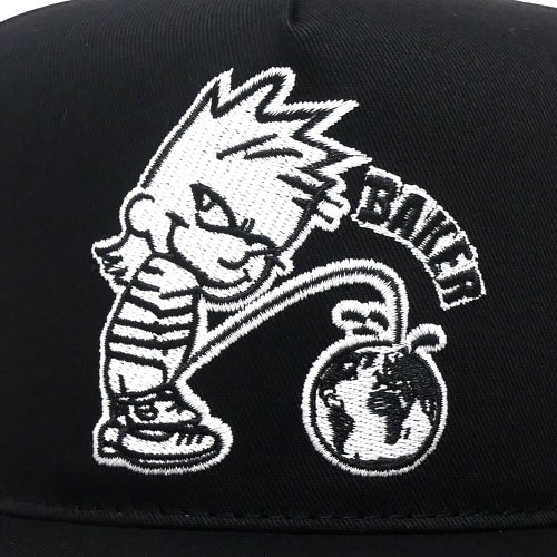 BAKER CAP ベイカー キャップ WHIZZ KID SNAPBACK BLACK スケートボード スケボー 4