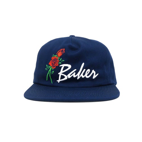 BAKER CAP ベイカー キャップ ROSES SNAPBACK NAVY スケートボード スケボー 1
