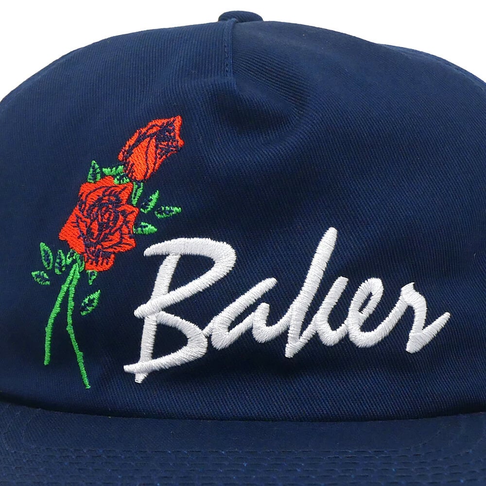 BAKER CAP ベイカー キャップ ROSES SNAPBACK NAVY スケートボード スケボー 4