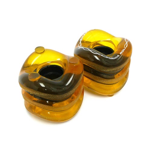 SHARK WHEEL シャークウィール ソフトウィール（クルーザー） CALIFORNIA ROLL TRANSPARENT（78A） AMBER 60mm スケートボード スケボー 2