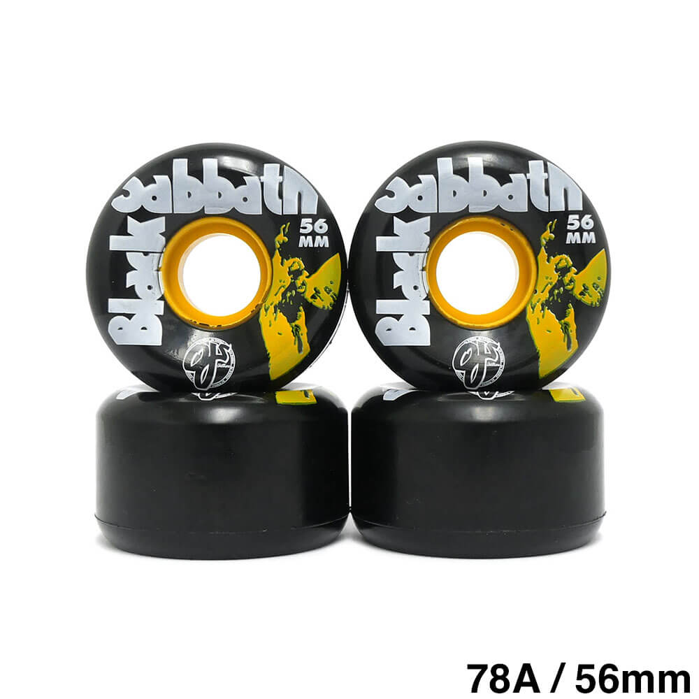 OJ WHEEL オージェー ソフトウィール（クルーザー）KEYFRAME（78A）BLACK SABBATH VOL 4 黒 56mm スケートボード スケボー 1