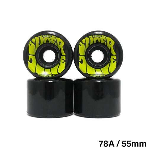 OJ WHEEL オージェー ソフトウィール（クルーザー）MINI SUPER JUICE（78A）黒/黄 55mm スケートボード スケボー 1