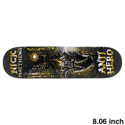 ANTIHERO DECK アンチヒーロー デッキ NICK MATTHEWS FIRESIDE 8.06 スケートボード スケボー 1
