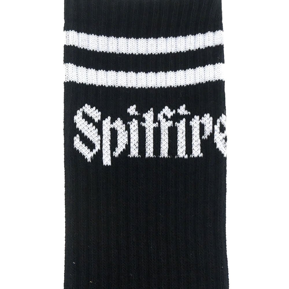 SPITFIRE SOCKS スピットファイヤー ソックス 靴下 MOLOTOV SCRIPT BLACK/WHITE スケートボード スケボー 4