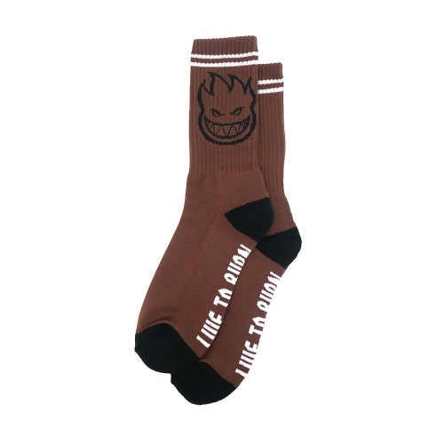 SPITFIRE SOCKS スピットファイヤー ソックス 靴下 BIGHEAD DARK RED/BLACK/WHITE スケートボード スケボー 3