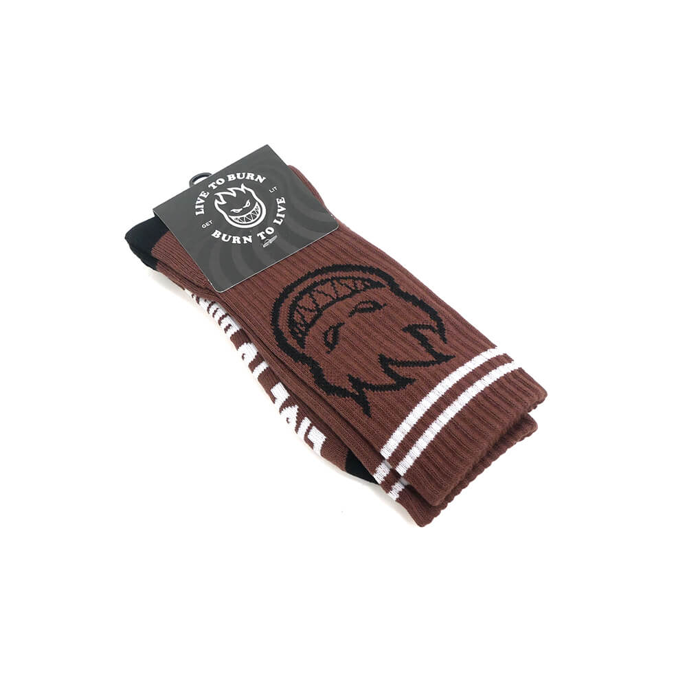SPITFIRE SOCKS スピットファイヤー ソックス 靴下 BIGHEAD DARK RED/BLACK/WHITE スケートボード スケボー 6