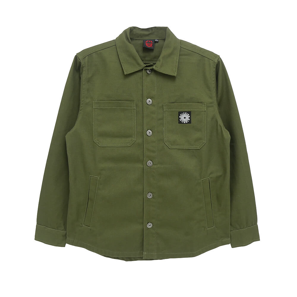 SPITFIRE JACKET スピットファイヤー ジャケット CLASSIC 87 SWIRL SHIRT OLIVE スケートボード スケボー 