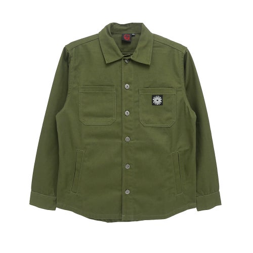SPITFIRE JACKET スピットファイヤー ジャケット CLASSIC 87 SWIRL SHIRT OLIVE スケートボード スケボー 