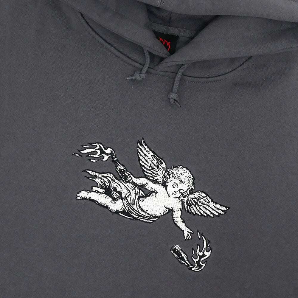 SPITFIRE HOOD スピットファイヤー パーカー MOLOTOV ANGEL EMB CHARCOAL スケートボード スケボー 1