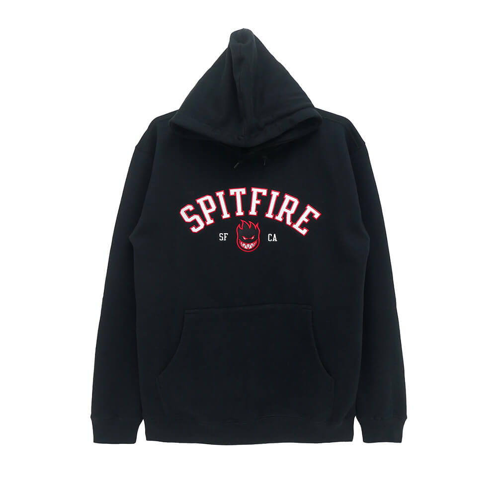 SPITFIRE HOOD スピットファイヤー パーカー TEAM BIGHEAD EMB BLACK スケートボード スケボー 
