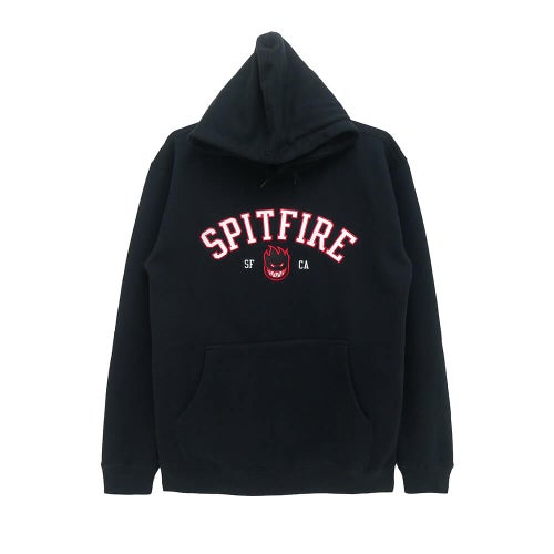 SPITFIRE HOOD スピットファイヤー パーカー TEAM BIGHEAD EMB BLACK スケートボード スケボー 