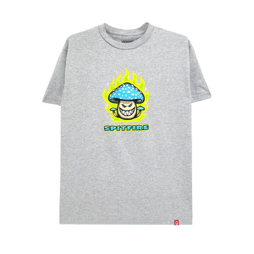 SPITFIRE T-SHIRT スピットファイヤー Tシャツ MUSHROOM BIGHEAD GREY スケートボード スケボー 