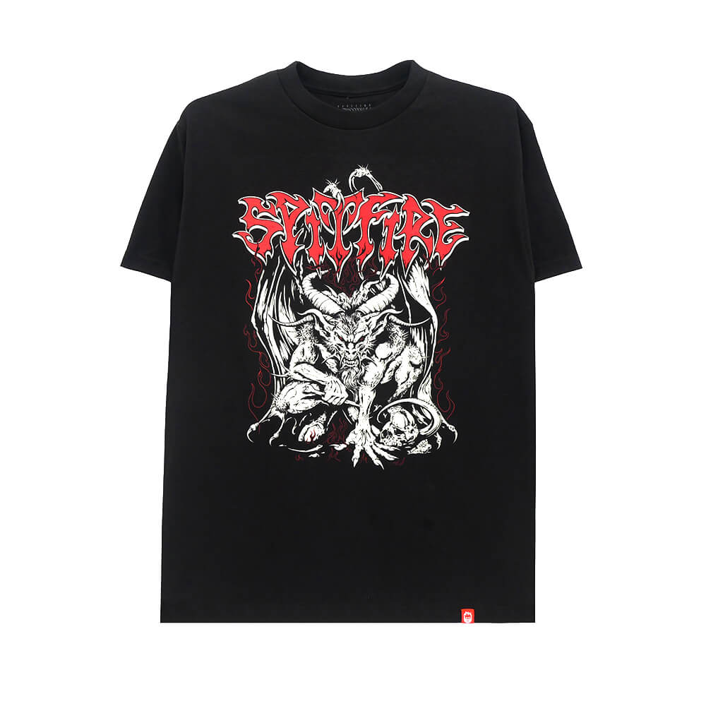 SPITFIRE T-SHIRT スピットファイヤー Tシャツ DEMON BLACK スケートボード スケボー 