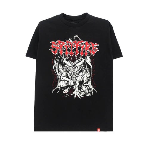 SPITFIRE T-SHIRT スピットファイヤー Tシャツ DEMON BLACK スケートボード スケボー 