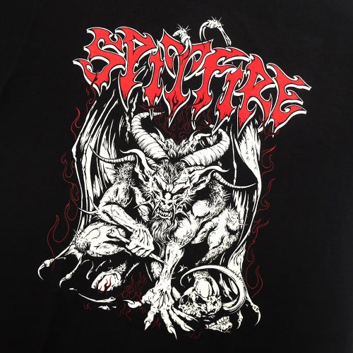 SPITFIRE T-SHIRT スピットファイヤー Tシャツ DEMON BLACK スケートボード スケボー 1