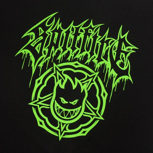 SPITFIRE T-SHIRT スピットファイヤー Tシャツ BASIC PENTAGRAM DRIP BLACK スケートボード スケボー 1