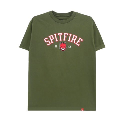 SPITFIRE T-SHIRT スピットファイヤー Tシャツ TEAM BIGHEAD MILITARY GREEN スケートボード スケボー 