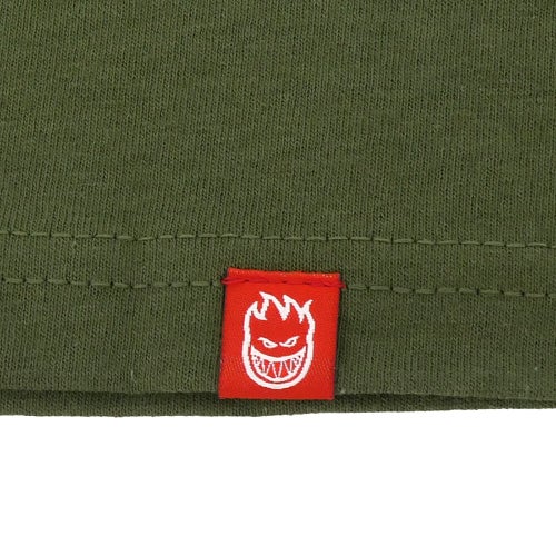 SPITFIRE T-SHIRT スピットファイヤー Tシャツ TEAM BIGHEAD MILITARY GREEN スケートボード スケボー 2