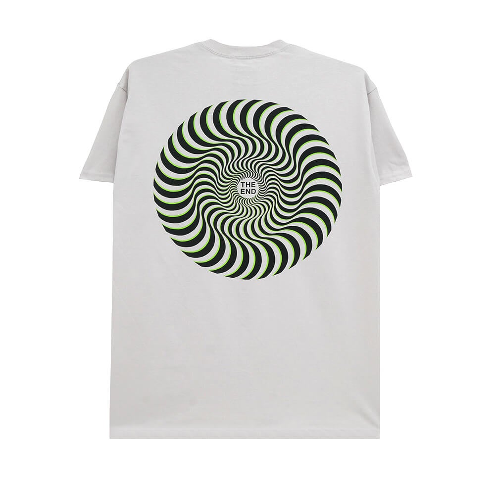 SPITFIRE T-SHIRT スピットファイヤー Tシャツ CLASSIC SWIRL OVERLEY ICE GREY スケートボード スケボー 