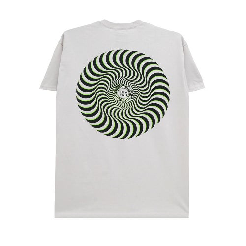 SPITFIRE T-SHIRT スピットファイヤー Tシャツ CLASSIC SWIRL OVERLEY ICE GREY スケートボード スケボー 