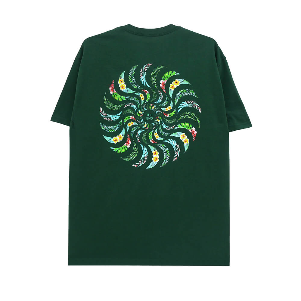 SPITFIRE T-SHIRT スピットファイヤー Tシャツ FLORAL CLASSIC FOREST GREEN スケートボード スケボー 