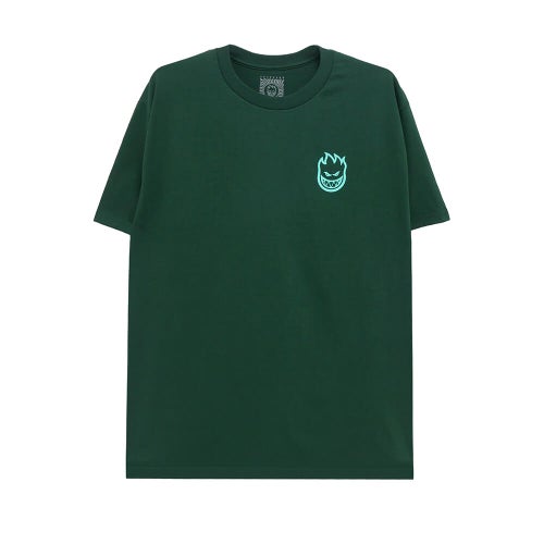 SPITFIRE T-SHIRT スピットファイヤー Tシャツ FLORAL CLASSIC FOREST GREEN スケートボード スケボー 1