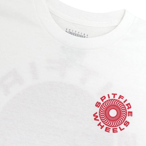 SPITFIRE T-SHIRT スピットファイヤー Tシャツ CLASSIC 87 SWIRL FILL WHTE/RED スケートボード スケボー 2