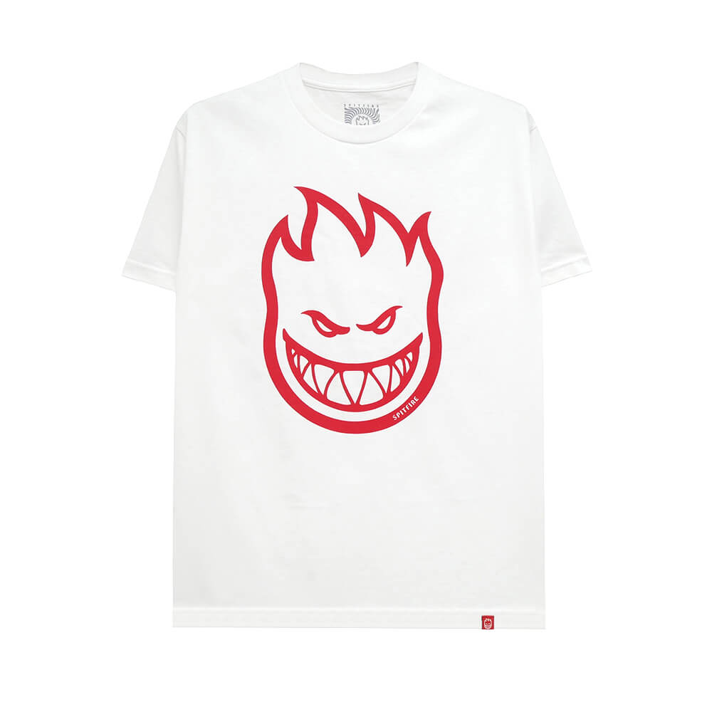 SPITFIRE T-SHIRT スピットファイヤー Tシャツ BIGHEAD WHTE/RED スケートボード スケボー 