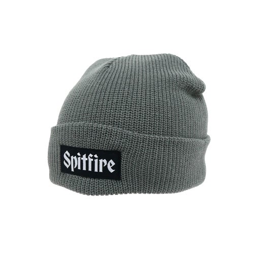 SPITFIRE KNITCAP スピットファイヤー ニットキャップ MOLOTOV SCRIPT CUFF BEANIE CHARCOAL スケートボード スケボー 1