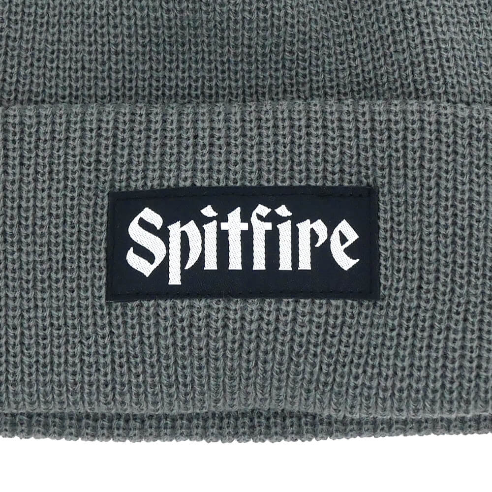 SPITFIRE KNITCAP スピットファイヤー ニットキャップ MOLOTOV SCRIPT CUFF BEANIE CHARCOAL スケートボード スケボー 2