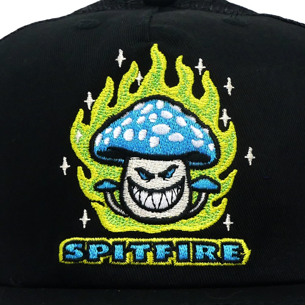 SPITFIRE MESHCAP スピットファイヤー メッシュキャップ MUSHROOM BIGHEAD TRUCKER SNAPBACK BLACK スケートボード スケボー 4