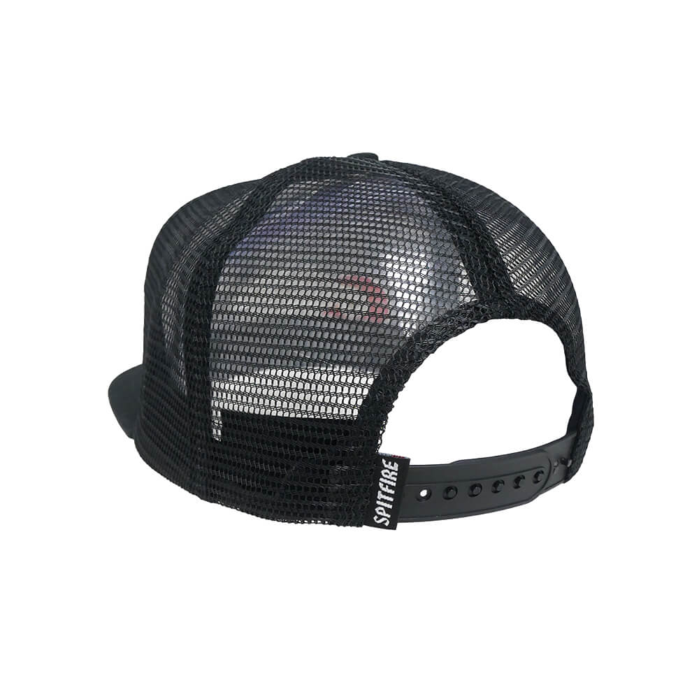 SPITFIRE MESHCAP スピットファイヤー メッシュキャップ CLASSIC WING TRUCKER SNAPBACK BLACK スケートボード スケボー 2