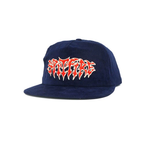 SPITFIRE CAP スピットファイヤー キャップ DEMON SCRIPT CORDUROY SNAPBACK NAVY スケートボード スケボー 