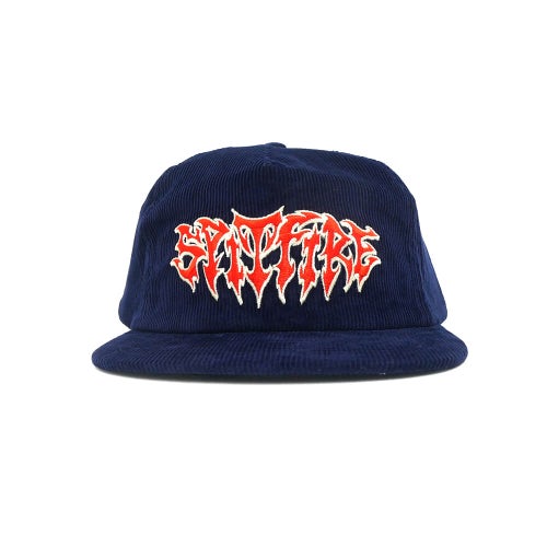SPITFIRE CAP スピットファイヤー キャップ DEMON SCRIPT CORDUROY SNAPBACK NAVY スケートボード スケボー 1