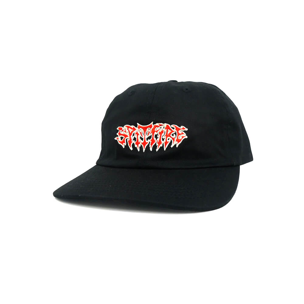 SPITFIRE CAP スピットファイヤー キャップ LIL DEMON SCRIPT STRAPBACK BLACK スケートボード スケボー 