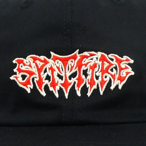 SPITFIRE CAP スピットファイヤー キャップ LIL DEMON SCRIPT STRAPBACK BLACK スケートボード スケボー 4