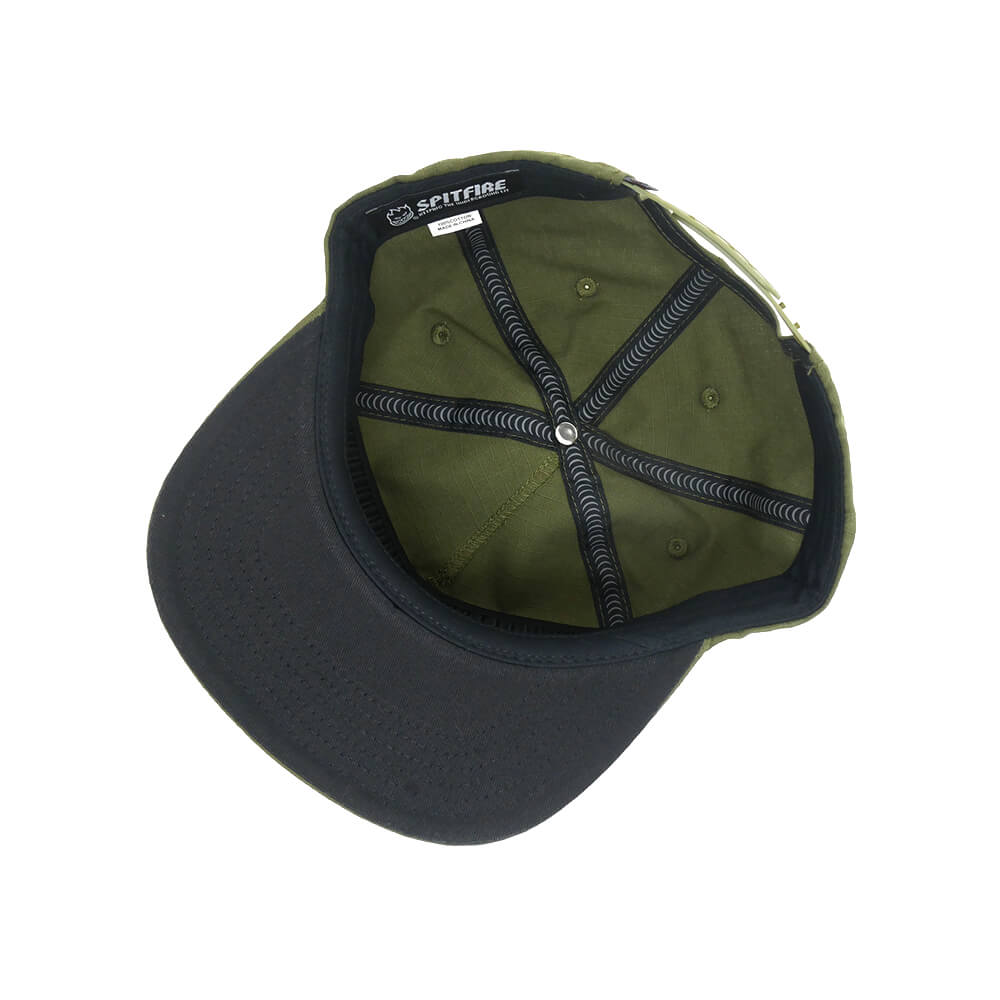 SPITFIRE CAP スピットファイヤー キャップ MOLOTOV SCRIPT SNAPBACK OLIVE スケートボード スケボー 3