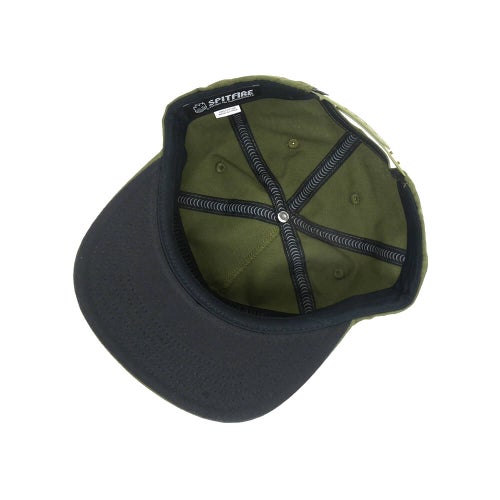SPITFIRE CAP スピットファイヤー キャップ MOLOTOV SCRIPT SNAPBACK OLIVE スケートボード スケボー 3