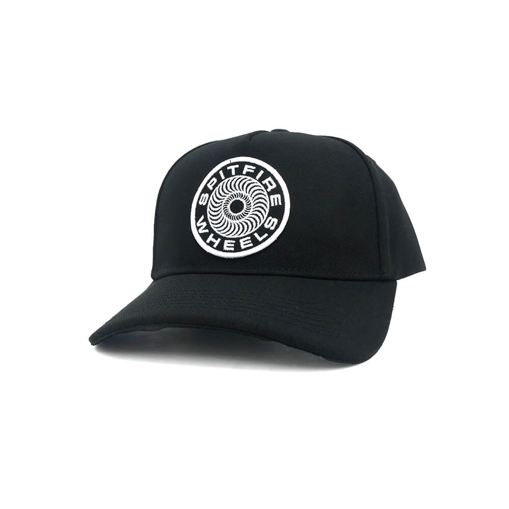 SPITFIRE CAP スピットファイヤー キャップ CLASSIC 87 SWIRL PATCH SNAPBACK BLACK スケートボード スケボー 