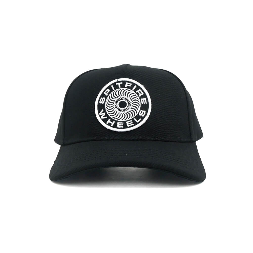 SPITFIRE CAP スピットファイヤー キャップ CLASSIC 87 SWIRL PATCH SNAPBACK BLACK スケートボード スケボー 1