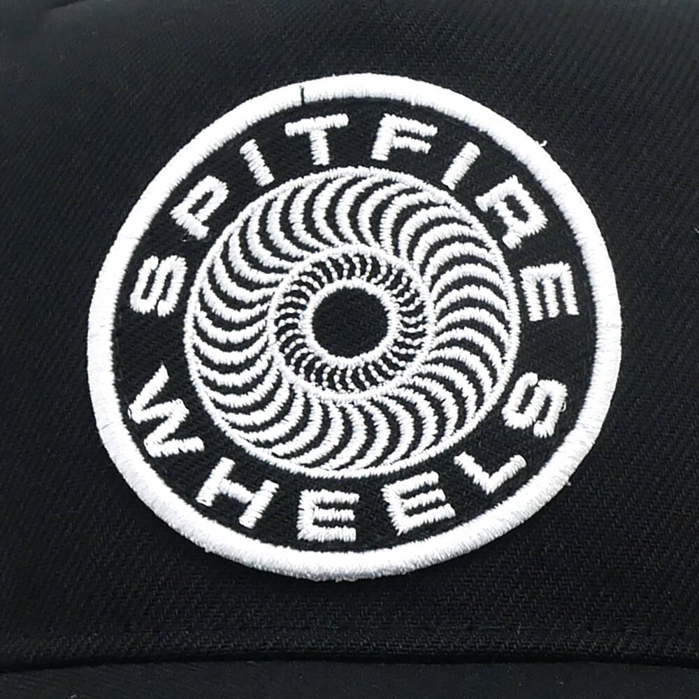 SPITFIRE CAP スピットファイヤー キャップ CLASSIC 87 SWIRL PATCH SNAPBACK BLACK スケートボード スケボー 4