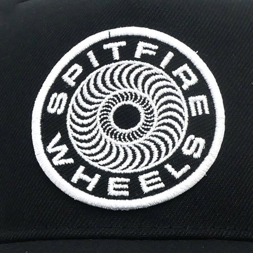 SPITFIRE CAP スピットファイヤー キャップ CLASSIC 87 SWIRL PATCH SNAPBACK BLACK スケートボード スケボー 4