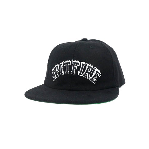 SPITFIRE CAP スピットファイヤー キャップ TEAM BIGHEAD FLAME SCRIPT STRAPBACK BLACK スケートボード スケボー 