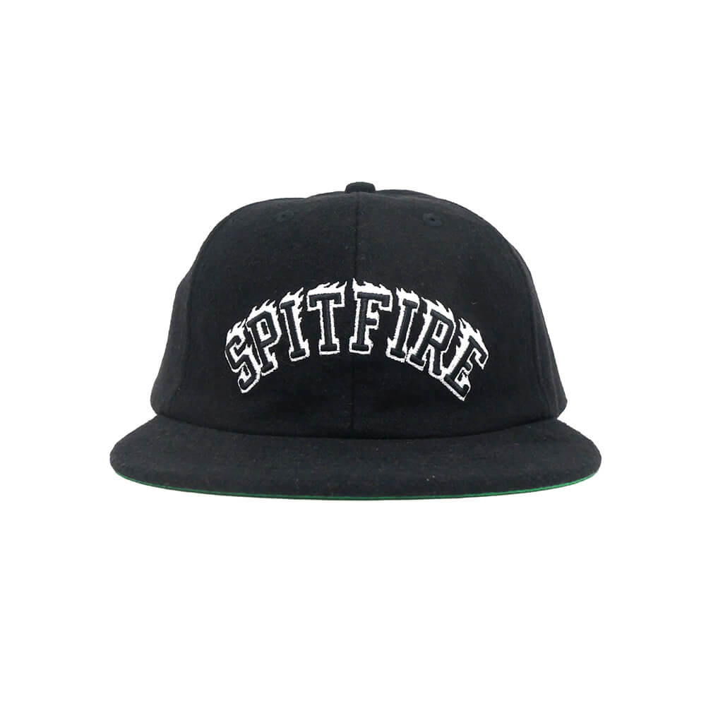SPITFIRE CAP スピットファイヤー キャップ TEAM BIGHEAD FLAME SCRIPT STRAPBACK BLACK スケートボード スケボー 1