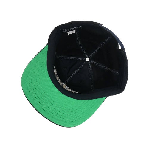 SPITFIRE CAP スピットファイヤー キャップ TEAM BIGHEAD FLAME SCRIPT STRAPBACK BLACK スケートボード スケボー 3